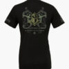 Black Knights Templar t-shirt back with knight helmet design and Latin text.