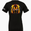 Black t-shirt with a Lion of Judah image and 'I Am' text, surrounded by the names of God in flames.