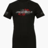 Remember Everyone Deployed RED T-Shirt &acirc; Military Support with Helicopter & Soldier Silhouette. Front view.