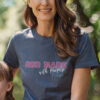 Elegant women&acirc;s Christian t-shirt features a beautiful ornate cross with 'We Are His Workmanship' in pink script and the full Ephesians 2:10 verse. Front design reads 'God Made With Purpose'. A graceful daily reminder of your identity in Christ. Color Heather Navy.