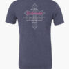 Elegant women&acirc;s Christian t-shirt features a beautiful ornate cross with 'We Are His Workmanship' in pink script and the full Ephesians 2:10 verse. Front design reads 'God Made With Purpose'. A graceful daily reminder of your identity in Christ. Color Heather Navy.