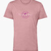 Amazing Grace Christian t-shirt with elegant floral script design on heather orchid.
