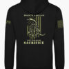 Don't Tread On Their Sacrifice Gadsden flag hoodie, military honor design with American flag and snake